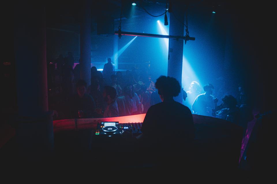 DJ playing at event