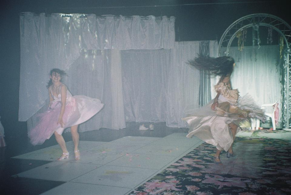 2 dancing performers