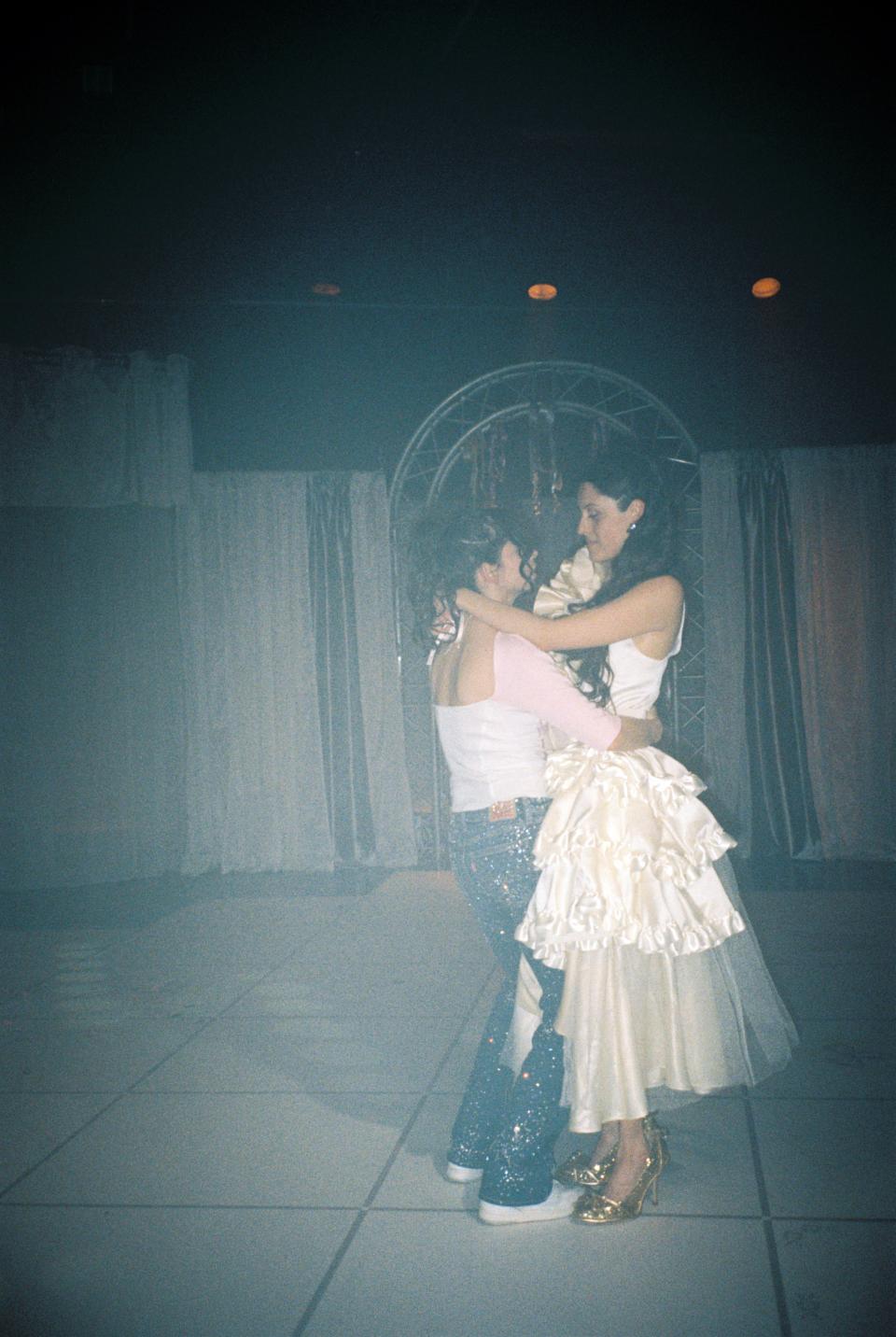 2 dancing performers